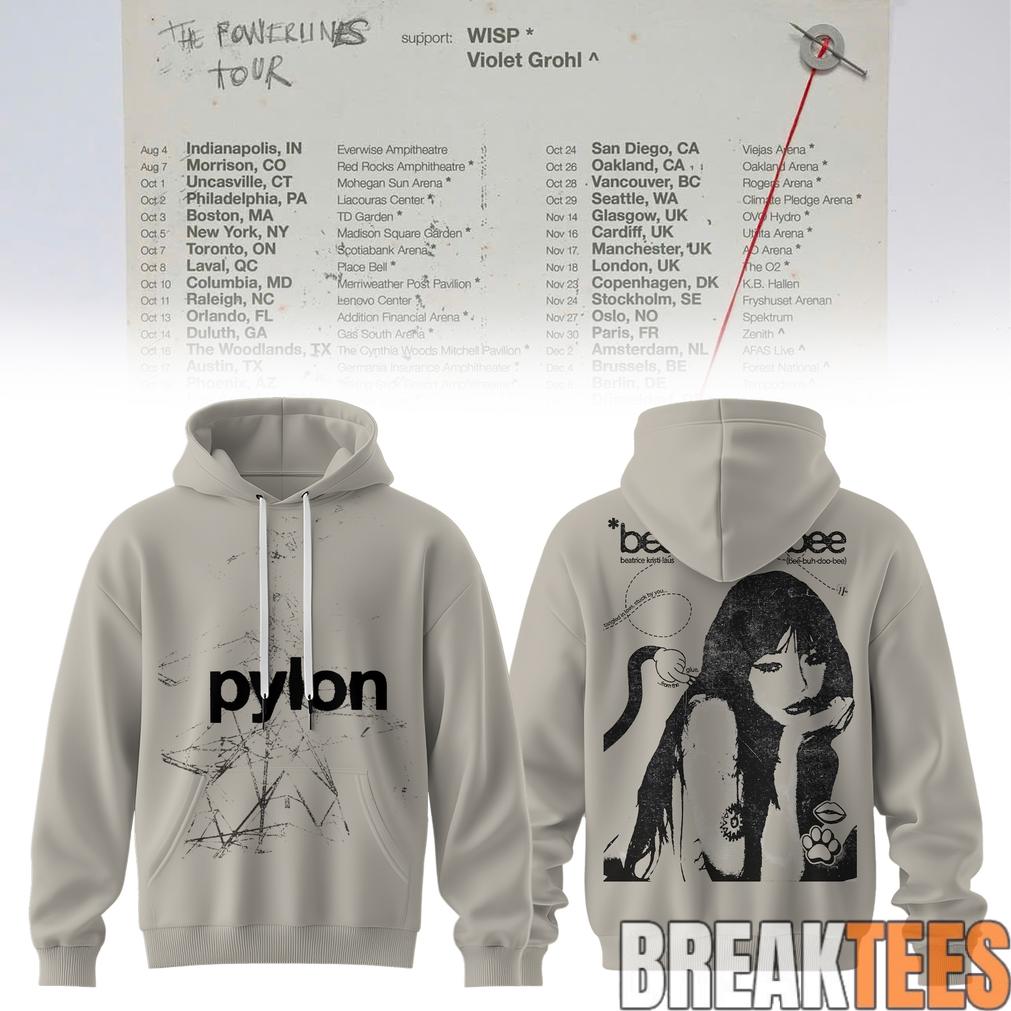 Beabadoobee – The Powerlines Tour Pylon Graphic Hoodie