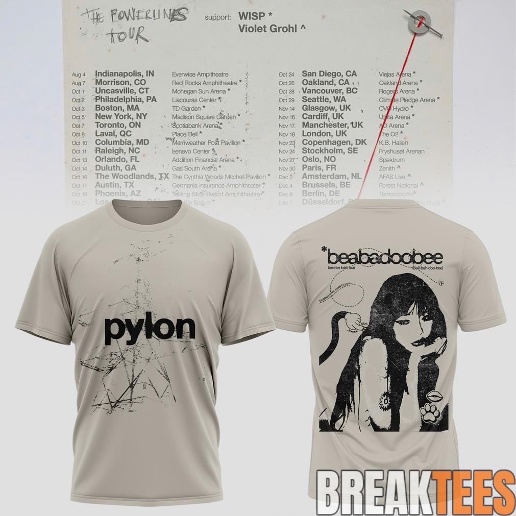 Beabadoobee – The Powerlines Tour Pylon Graphic Shirt