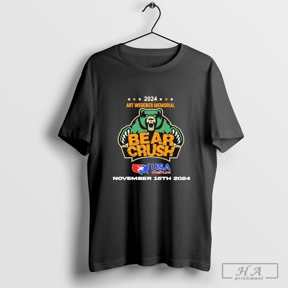 Bear Crush Usa Wrestling 2024 Art Wegener Memorial - clothing by TeeHivey.com