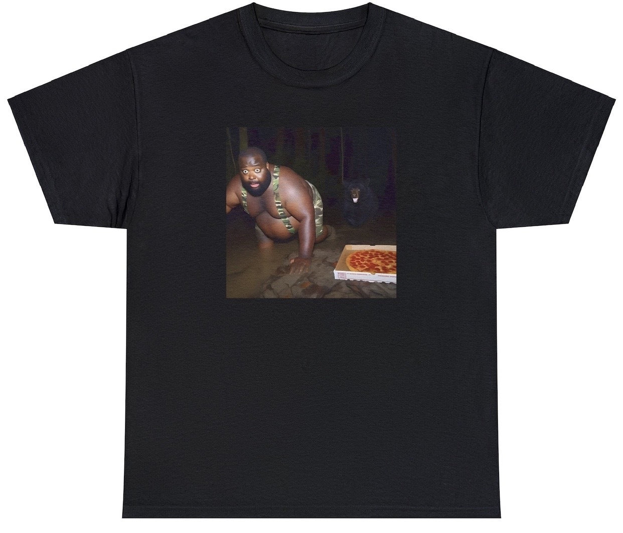 AAA Gumbo Slice Getting Chased By Hungry Bear T Shirt