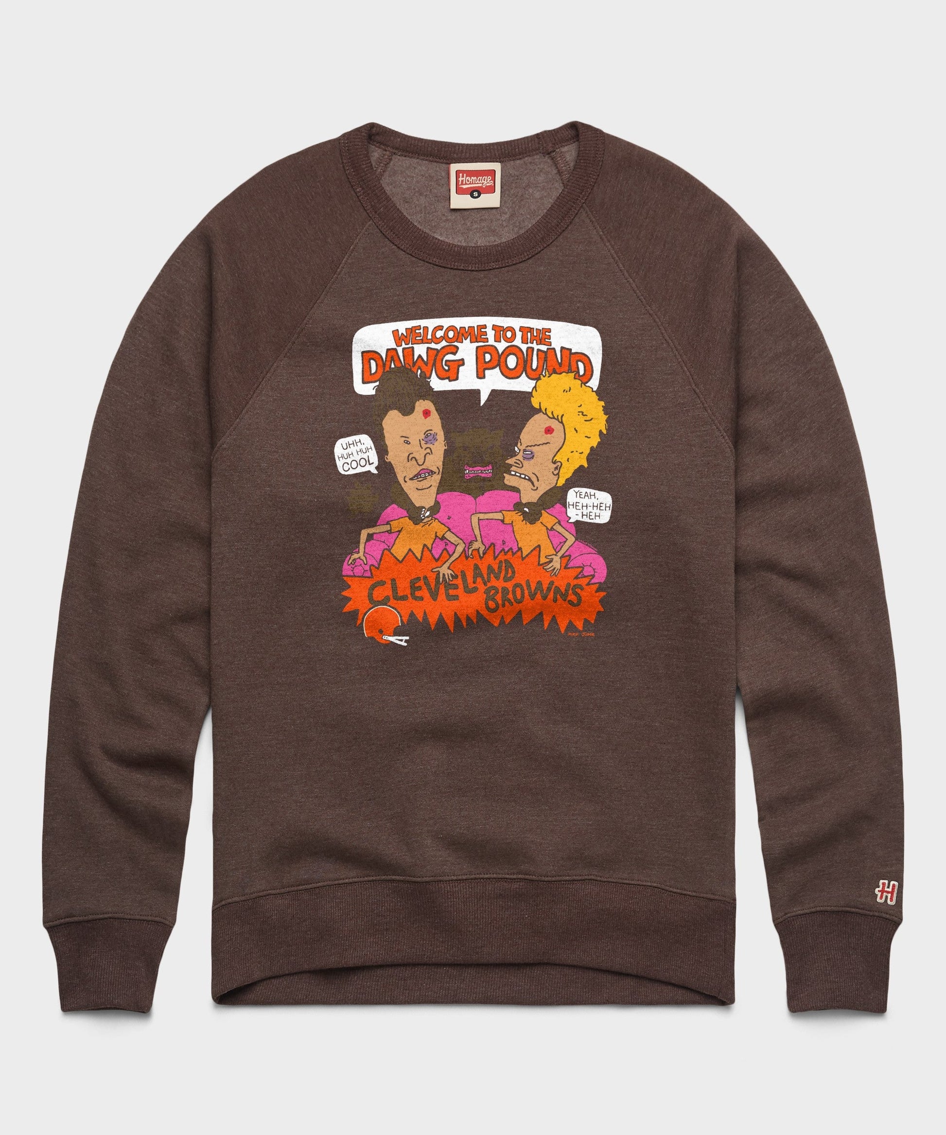 Beavis And Butt-Head X Cleveland Browns Dawg Pound Crewneck