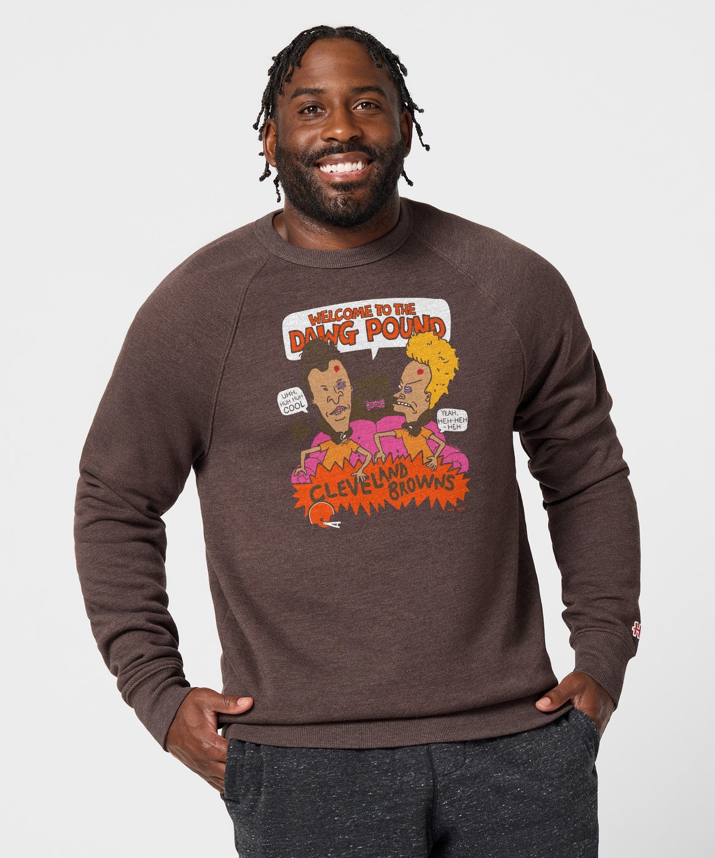 Beavis And Butt-Head X Cleveland Browns Dawg Pound Crewneck