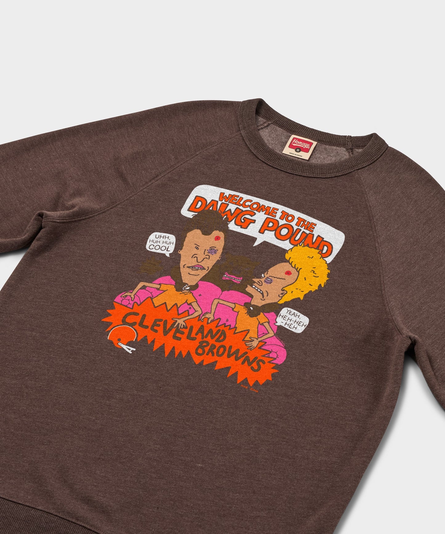 Beavis And Butt-Head X Cleveland Browns Dawg Pound Crewneck