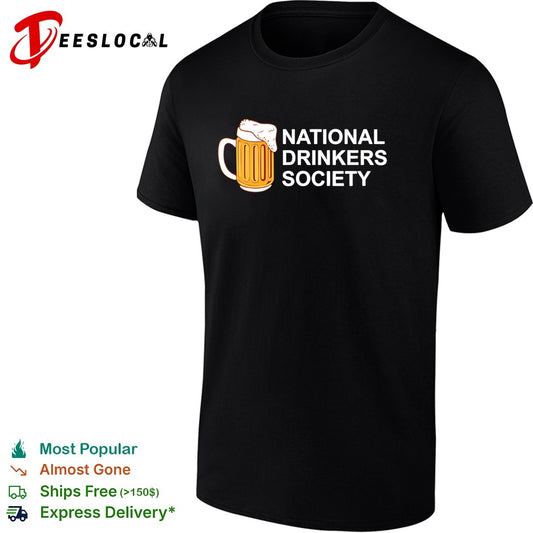 Beer mug national drinkers society funny shirt