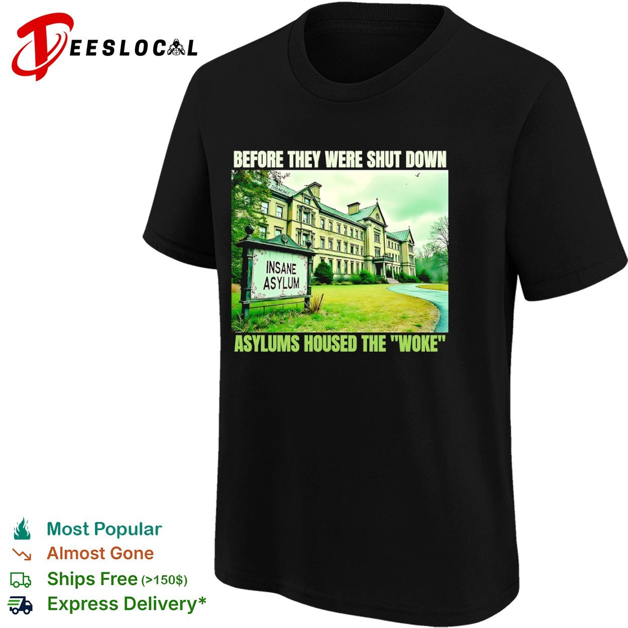 Before they were shut down asylums housed the woke Insane Asylum shirt
