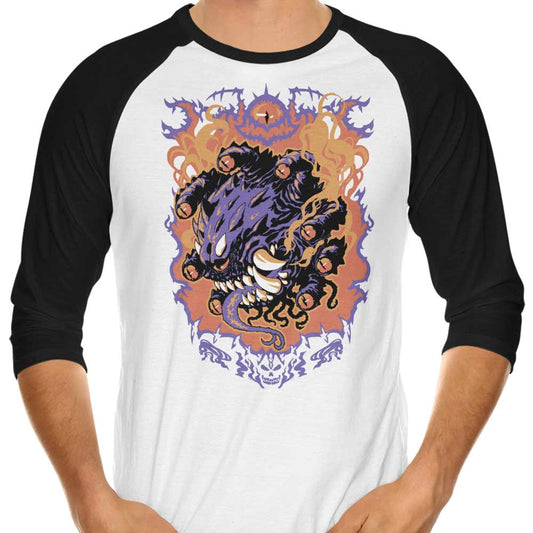 Beholder Attack - 3/4 Sleeve Raglan T-Shirt