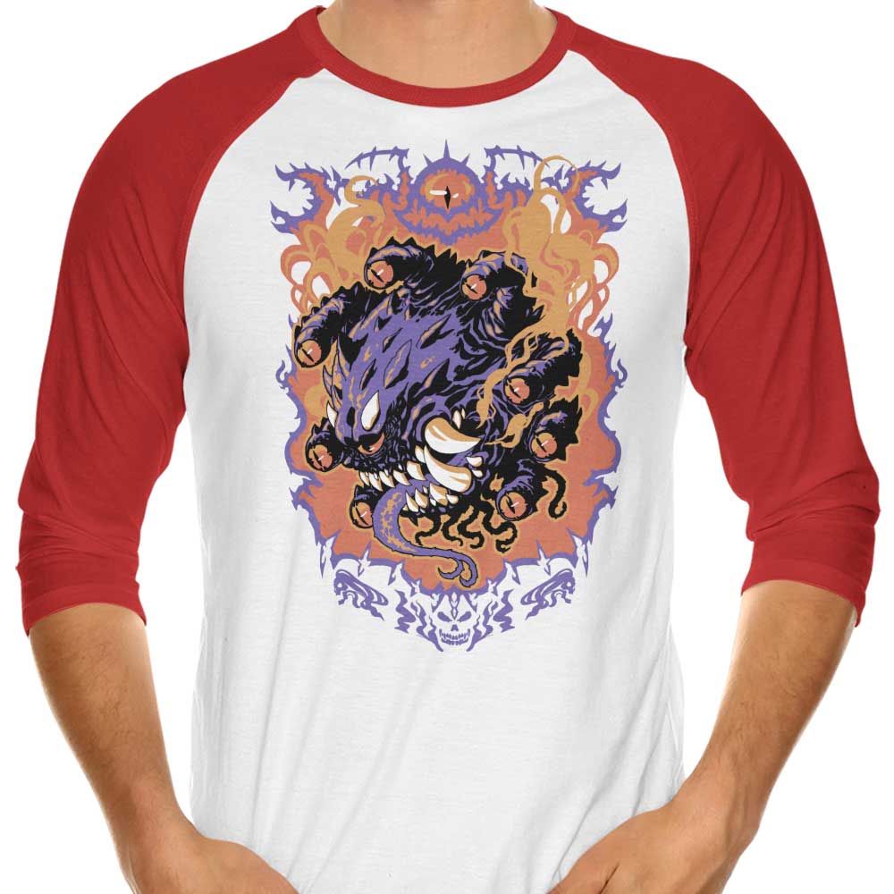 Beholder Attack - 3/4 Sleeve Raglan T-Shirt
