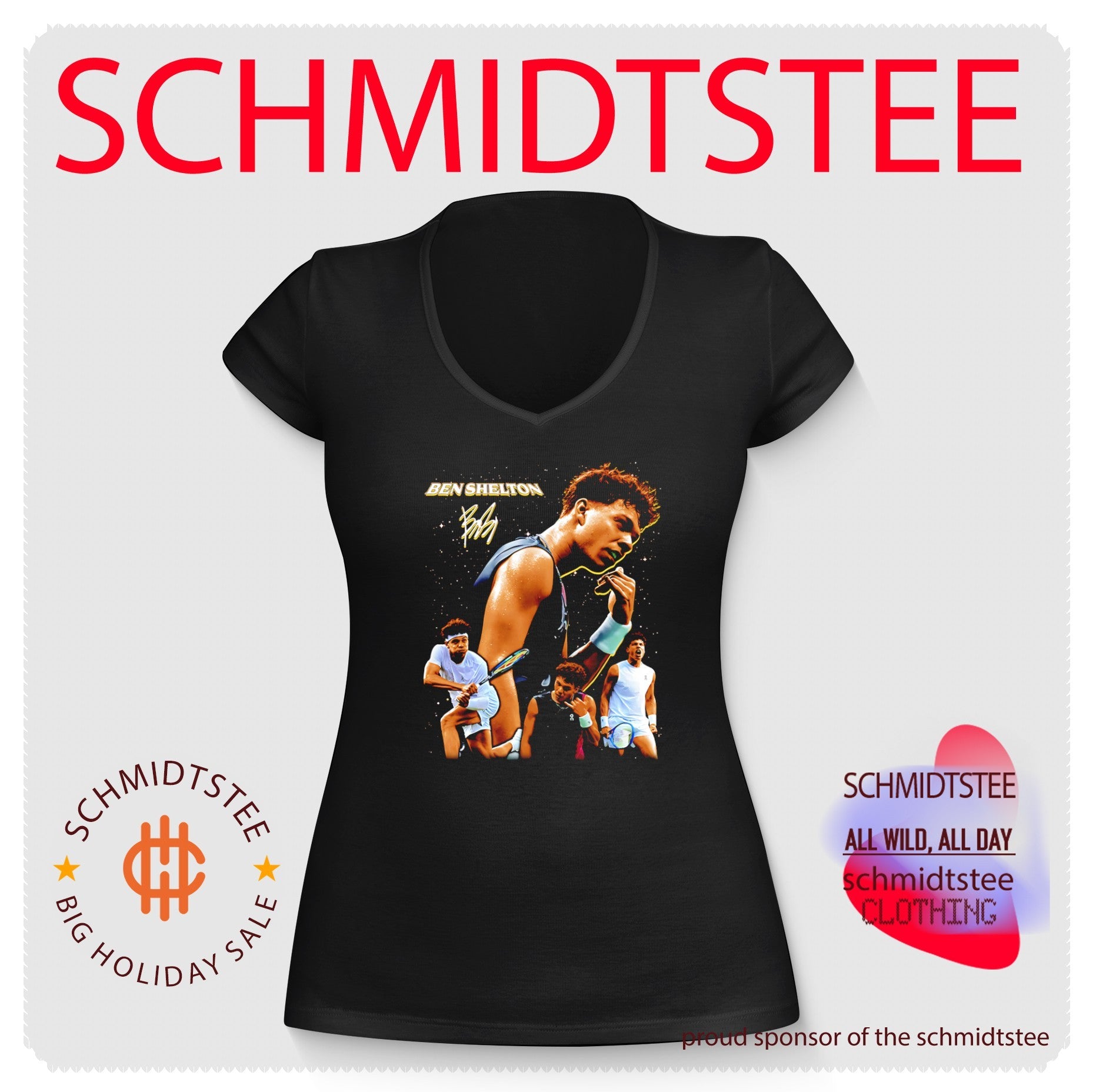 Ben Shelton Dialed In Tennis Collage ATP shirt
