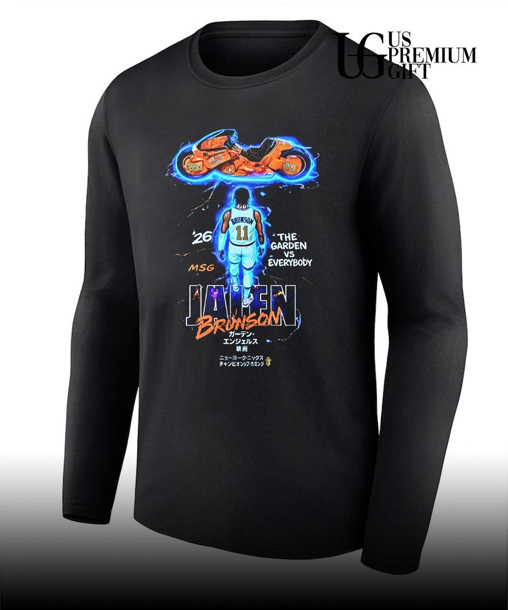 Ben Stiller Knicks Game 5 Jalen Brunson Motorcycle T-shirt