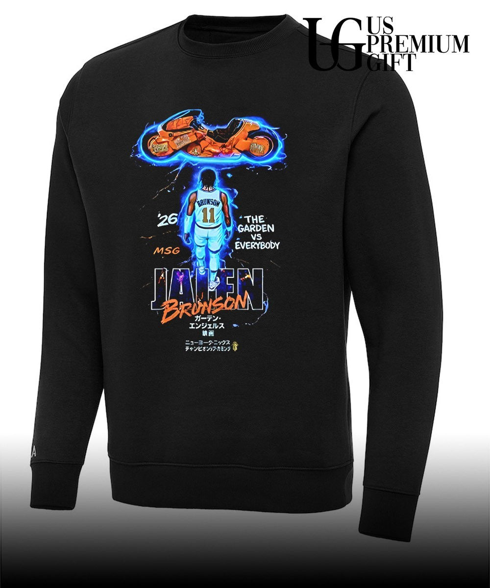 Ben Stiller Knicks Game 5 Jalen Brunson Motorcycle T-shirt