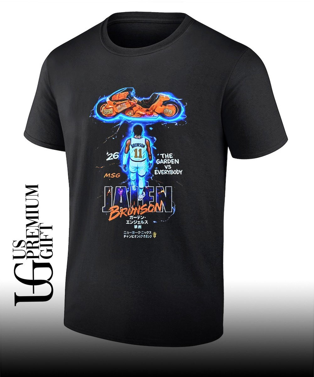 Ben Stiller Knicks Game 5 Jalen Brunson Motorcycle T-shirt