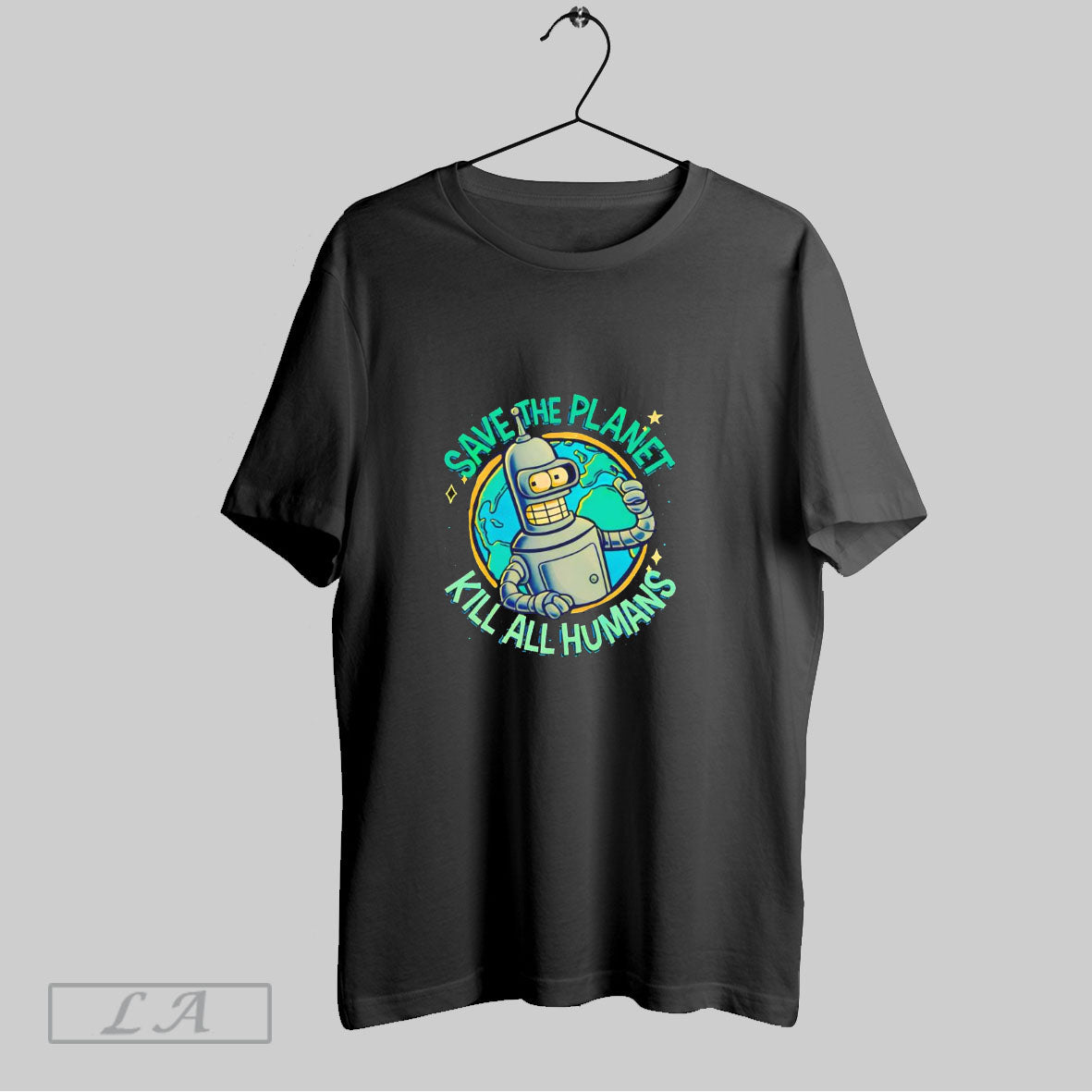 Bender Save The Planet Kill All Humans Futurama Cartoon Character - clothing by TeeHivey.com