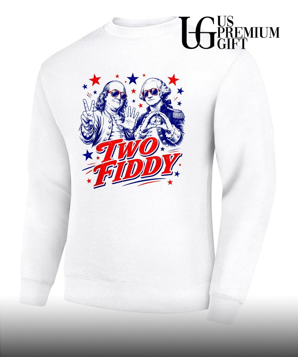 Benjamin Franklin George Washington Two Fiddy America 250 Years Anniversary shirt