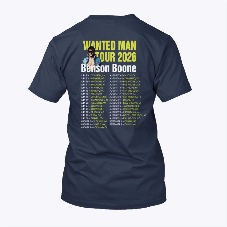 Benson Wanted Man Tour 2026 T Shirt