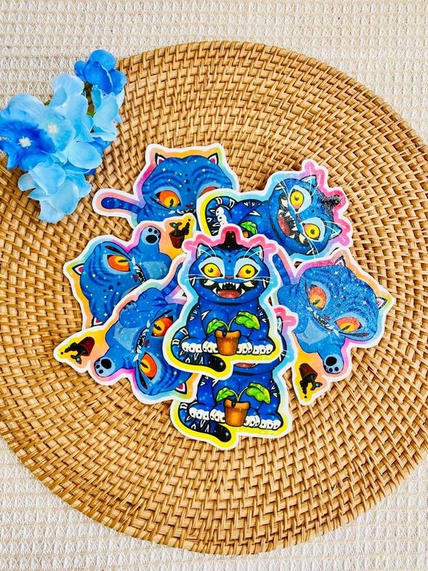 Best Friend Cat Demon Sticker, Cute Kpop Inspired Vinyl Sticker,  Fun Gift for Fans