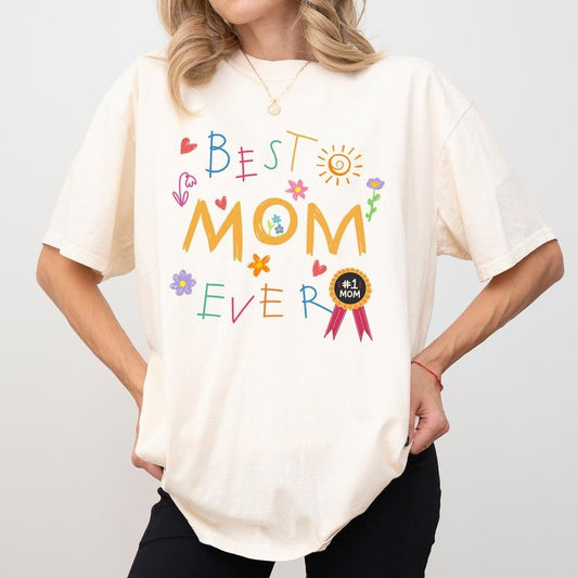 Best Mom Ever Comfort Colors Shirt, Mothers Day Clothing, Mom Life Outfits, New Mom Gift, Mother's Day Gift, Gift For Mom