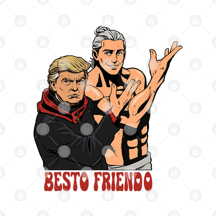 Besto Friendo Trump Epstein Inspired Meme T Shirt
