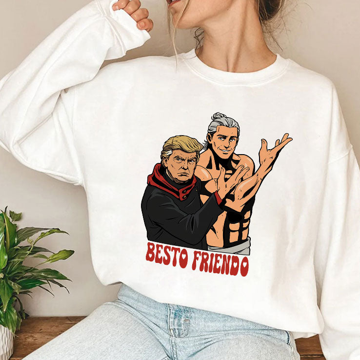 Besto Friendo Trump Epstein Inspired Meme T Shirt