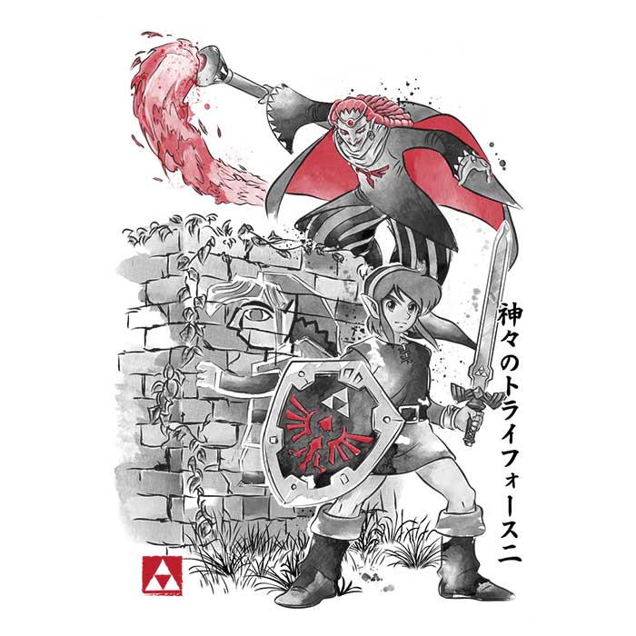 Between Worlds Sumi-e - 3/4 Sleeve Raglan T-Shirt