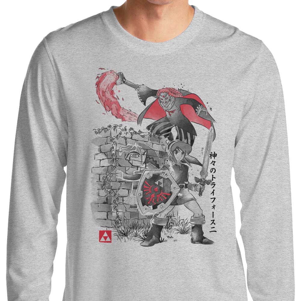 Between Worlds Sumi-e - Long Sleeve T-Shirt