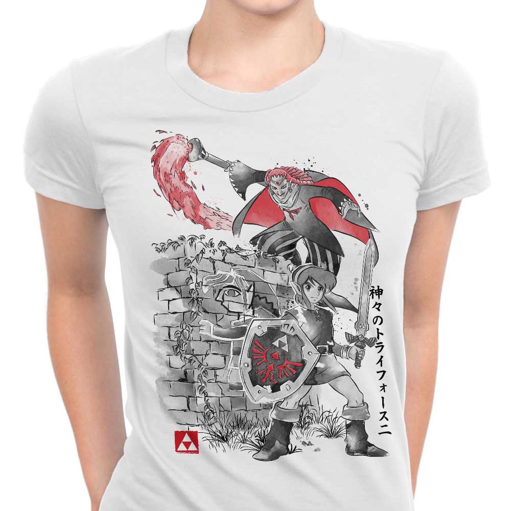 Between Worlds Sumi-e - Women's Apparel