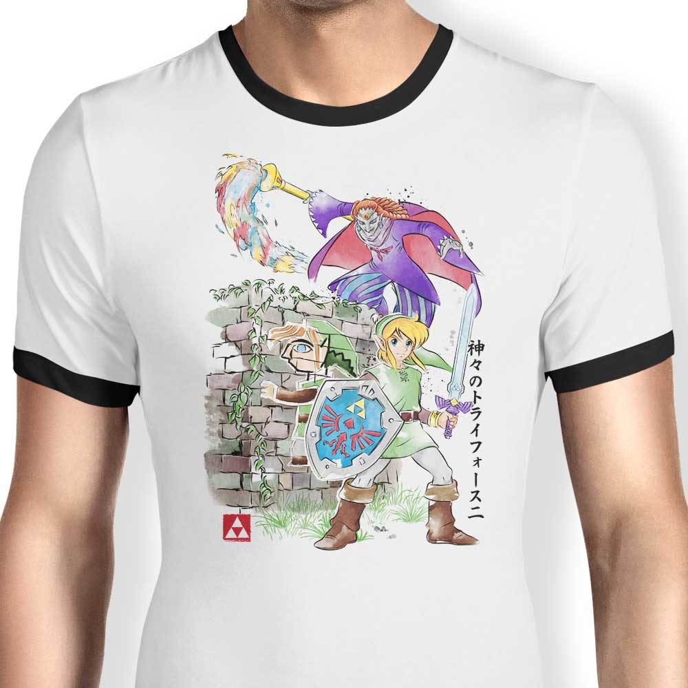 Between World's Watercolor - Ringer T-Shirt