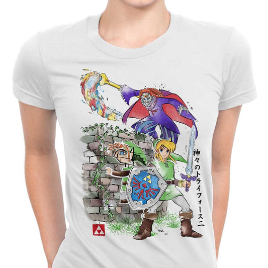 Between World's Watercolor - Women's Apparel