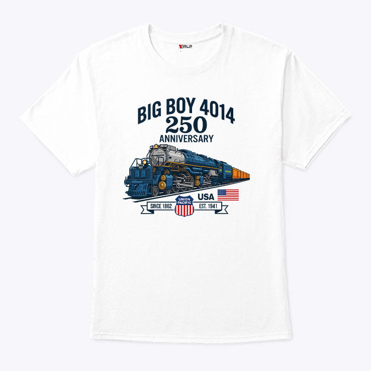 Big Boy 4014 Train 250th Anniversary Patriotic American Locomotive Shirt