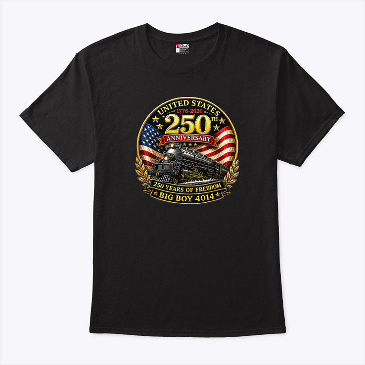 Big Boy 4014 Vintage 250 Steam Locomotive Railroad Train T Shirt