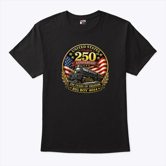Big Boy 4014 Vintage 250 Steam Locomotive Railroad Train T Shirt