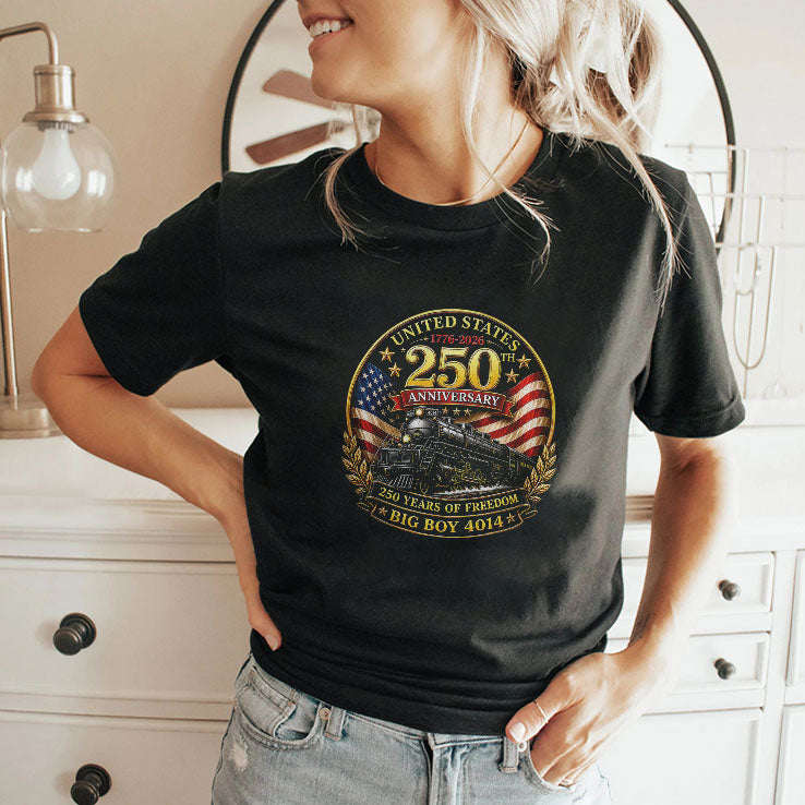 Big Boy 4014 Vintage 250 Steam Locomotive Railroad Train T Shirt