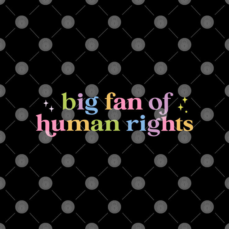 Big Fan Of Human Rights Equality T Shirt