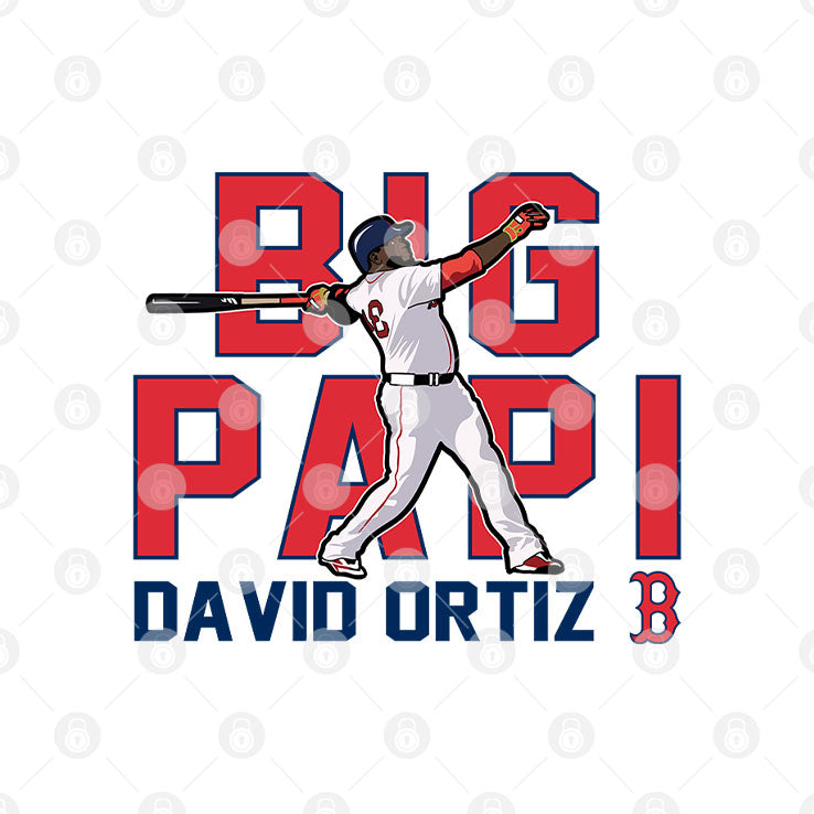 Big Papi David Ortiz Boston Red Sox Cooperstown Player T Shirt