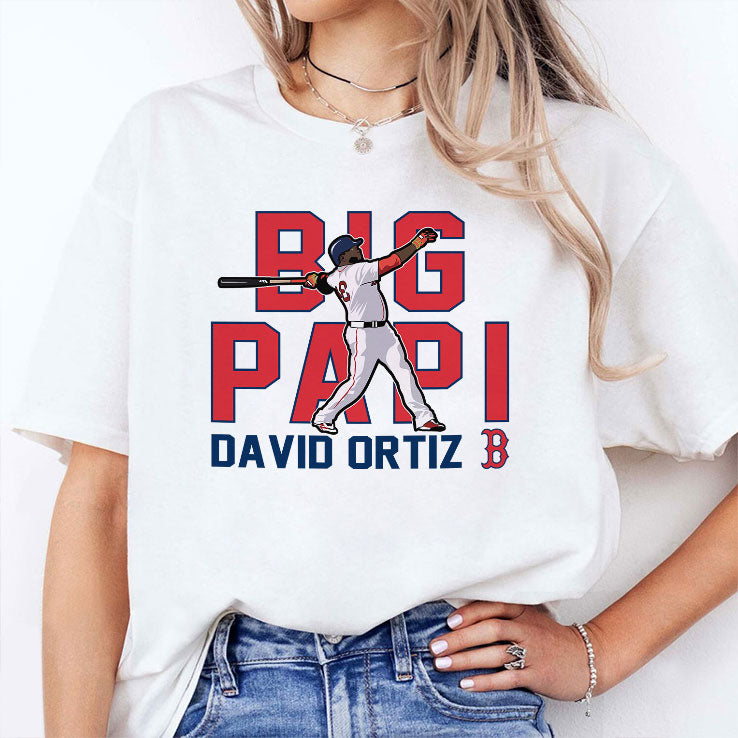 Big Papi David Ortiz Boston Red Sox Cooperstown Player T Shirt