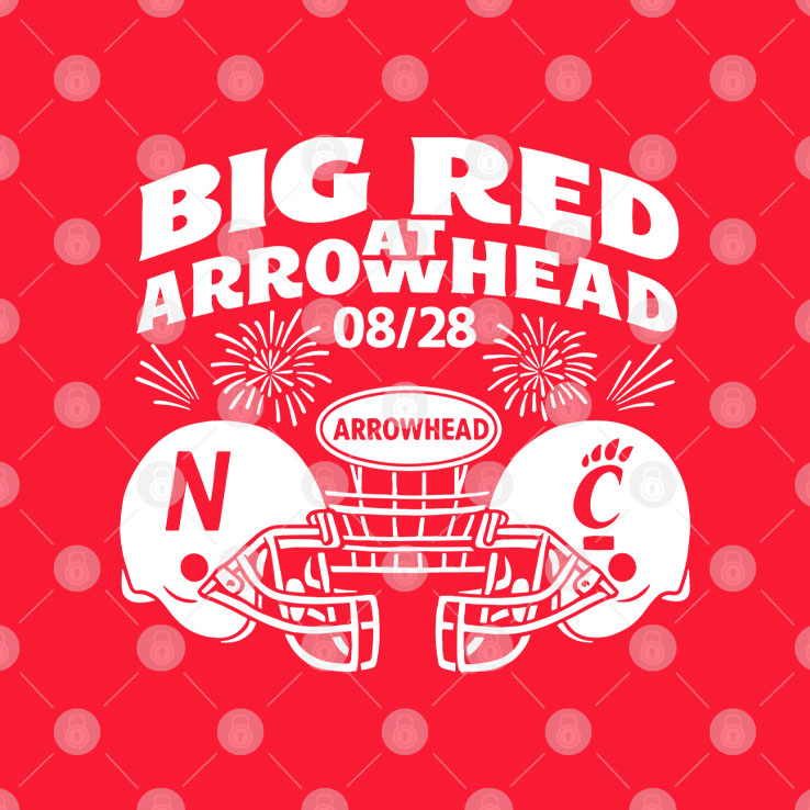 Big Red Arrowhead Football Nebraska Vs Cincinnati 08-28 T Shirt