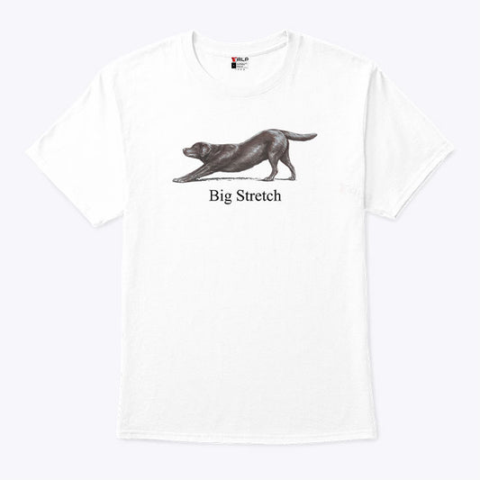 Big Stretch Labrador Retriever Stretching T Shirt
