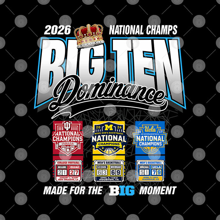 Big Ten Dominance National Champs 2026 T Shirt
