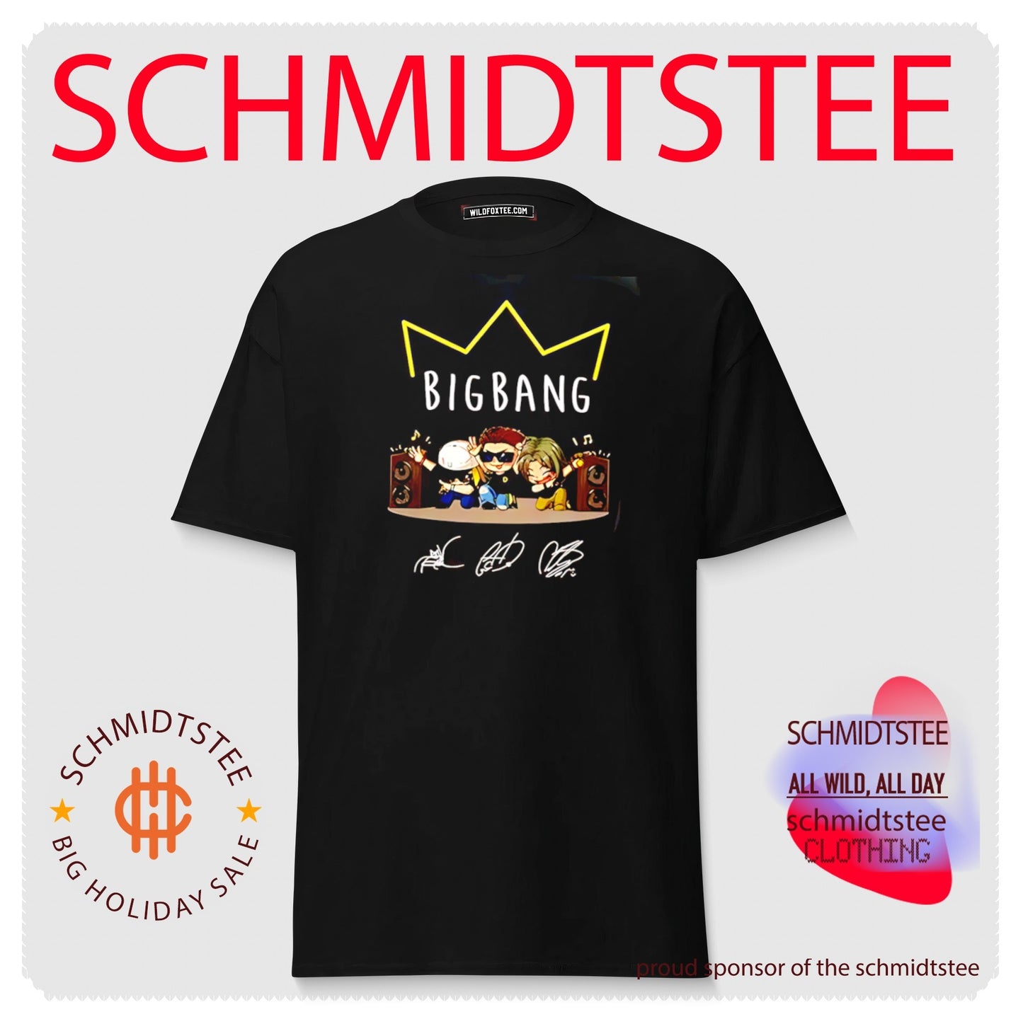 Bigbang 2026 World Tour caricature signatures shirt