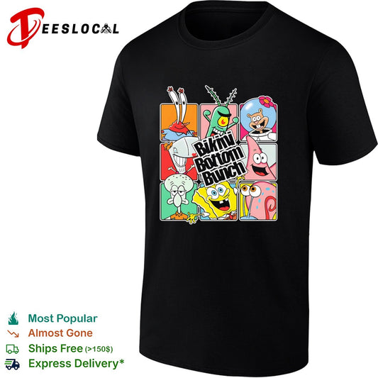 Bikini Bottom Bunch SpongeBob Patrick Squidward Mr Krabs Plankton Sandy shirt