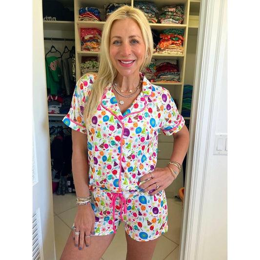 Birthday Girl Pajama Shorts Set