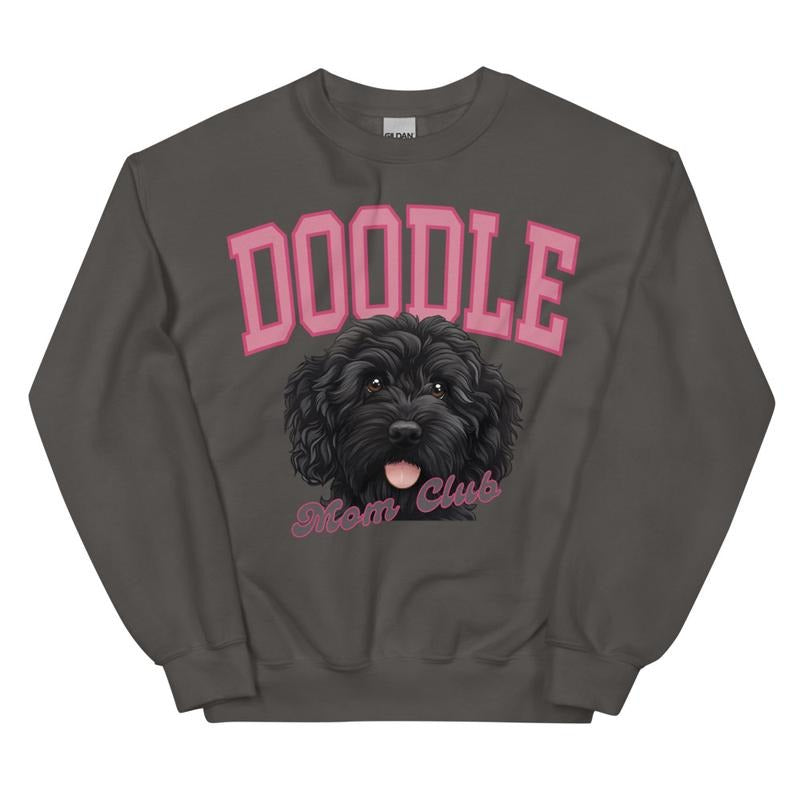 Black Doodle Mom Club Sweatshirt