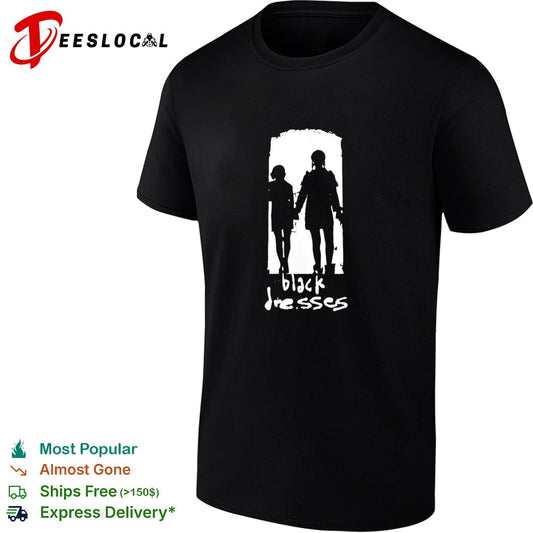 Black Dresses Silhouette Logo Band Music shirt