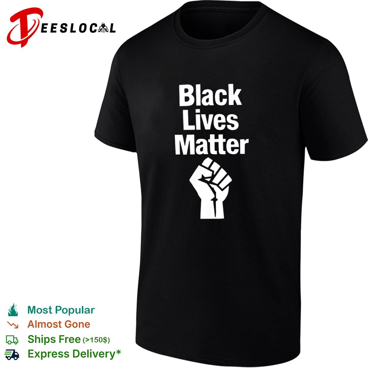 Black Lives Matter Raised Fist shirt