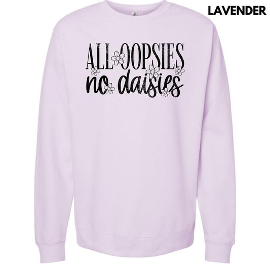 Black Oopsie Daisies Sweatshirt 'NLB'