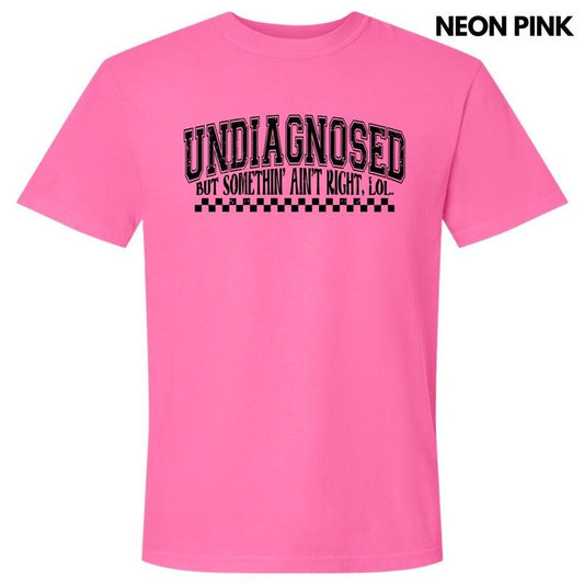 Black Undiagnosed Comfort Colors T-Shirt 'NLB'