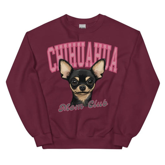 Black and Tan CHIHUAHUA Mom Club Sweatshirt