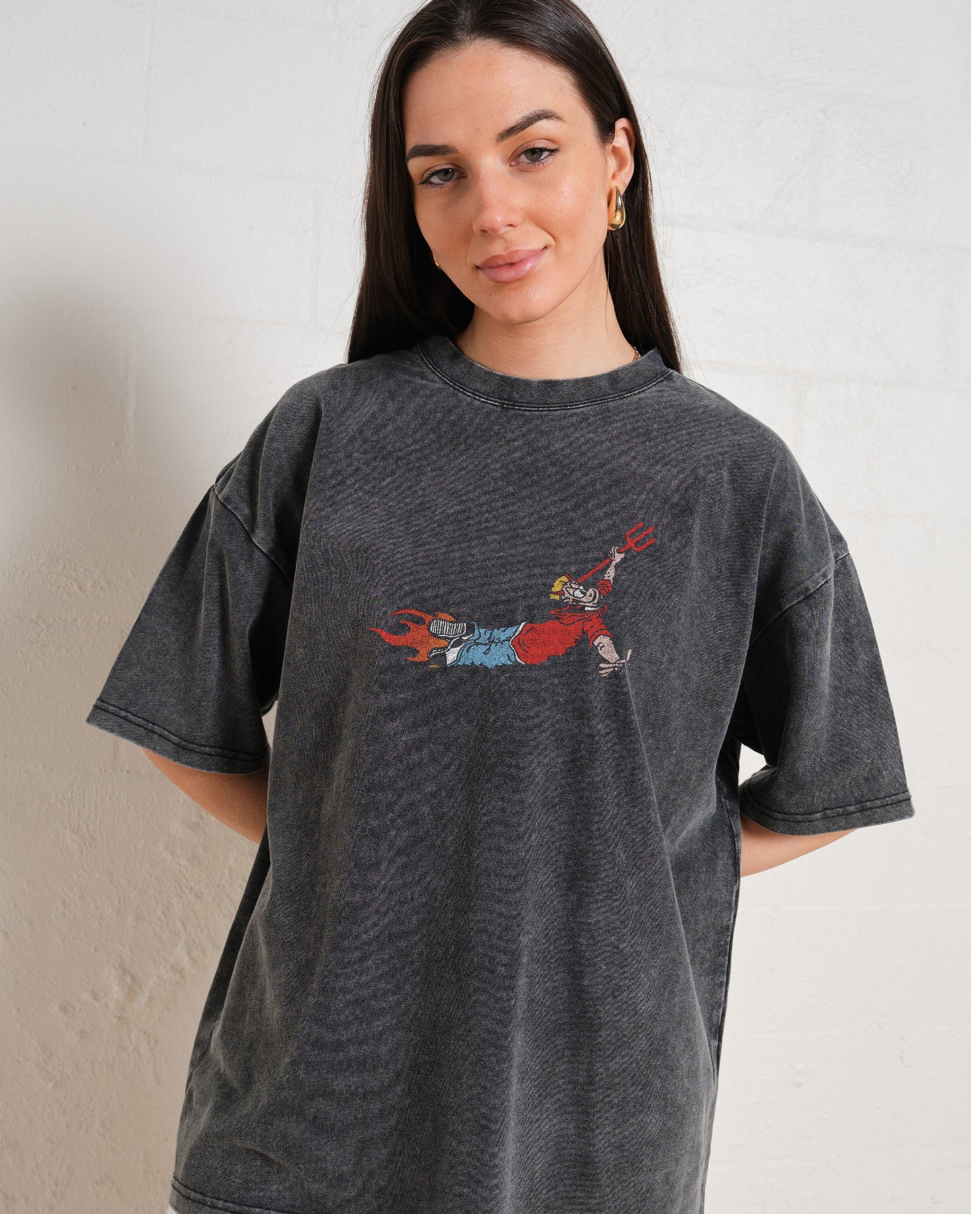 Hell Was Full Oversized Tee