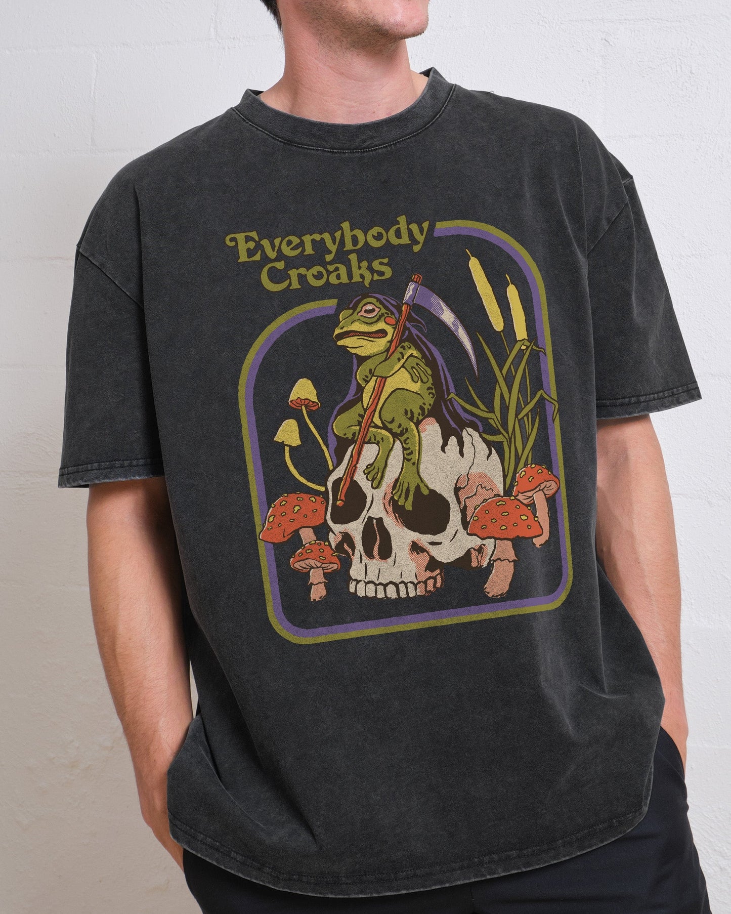 Everybody Croaks Oversized Tee