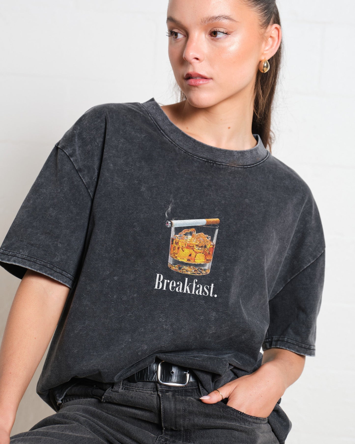Breakfast Oversized Tee