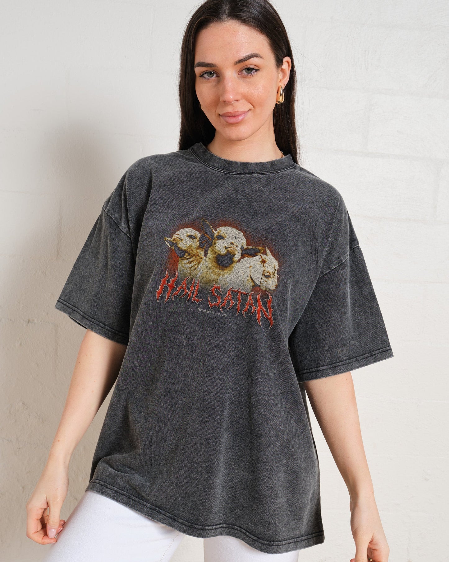 Hail Satan Oversized Tee